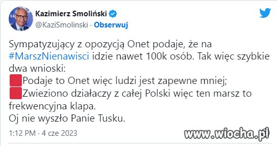 Główna twarz pisowskiego bubla lexTusk