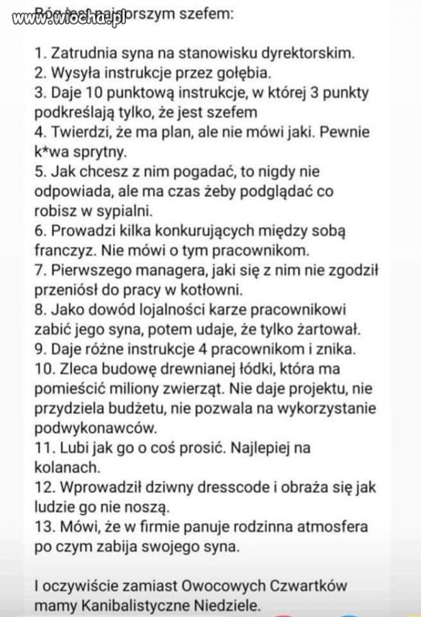 Satyrycznie, ale jakże prawdziwe.