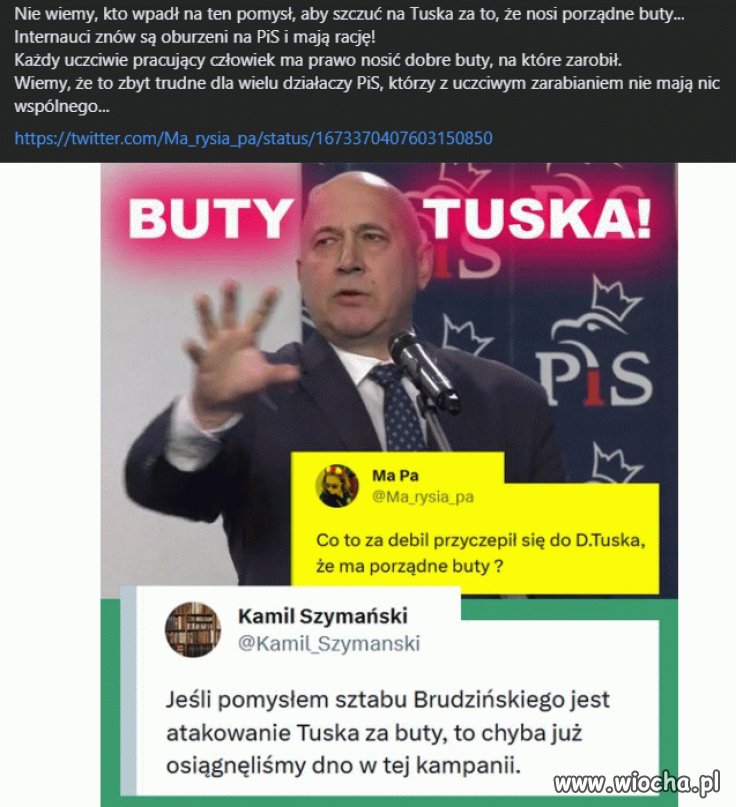 Kampania z butami w tle