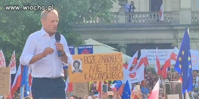 Prowokacja na wiecu 