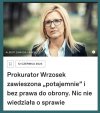 Ewę Wrzosek zawiesił sąd dyscyplinarny przy Prokuratorze Generalnym. Zrobił to nagle, nie powiadamiając jej i obrońcy o posiedzeniu. Wrzosek nie dostała też decyzji sądu, o której dowiedziała się przypadkiem."