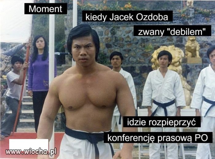 Ozdoba z buta przerwał przemówienie