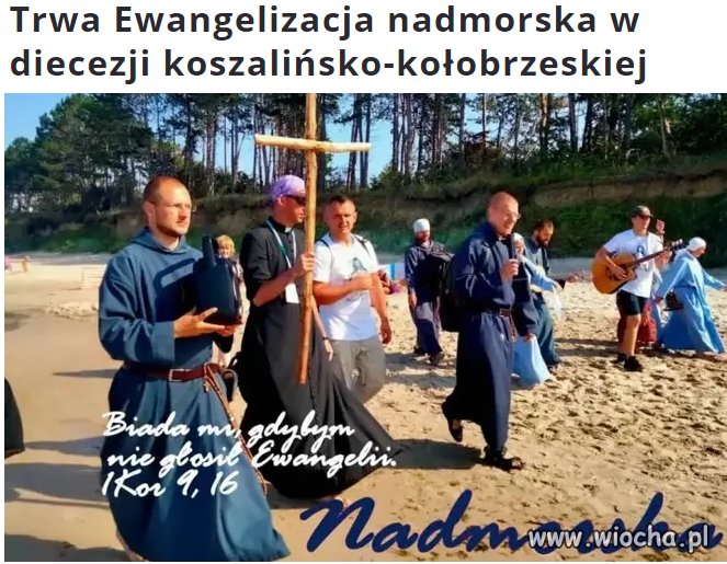 Już widzę te tłumy chętnych do modlitwy na plaży