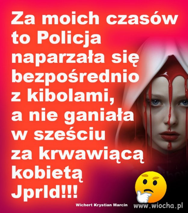 Teraz policja chroni kiboli i atakuje kobiety...