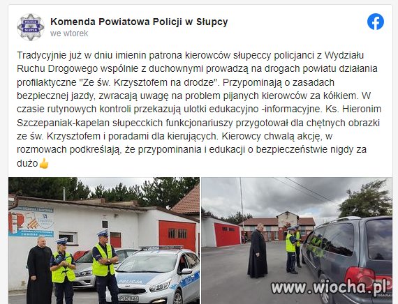 Od policji dostaniesz mandat a od księdza pokutę