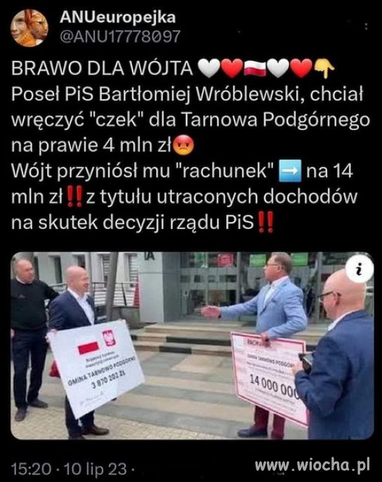 Wybory...zaczynaja sie czeki bez pokrycia propagandy PiSu...
