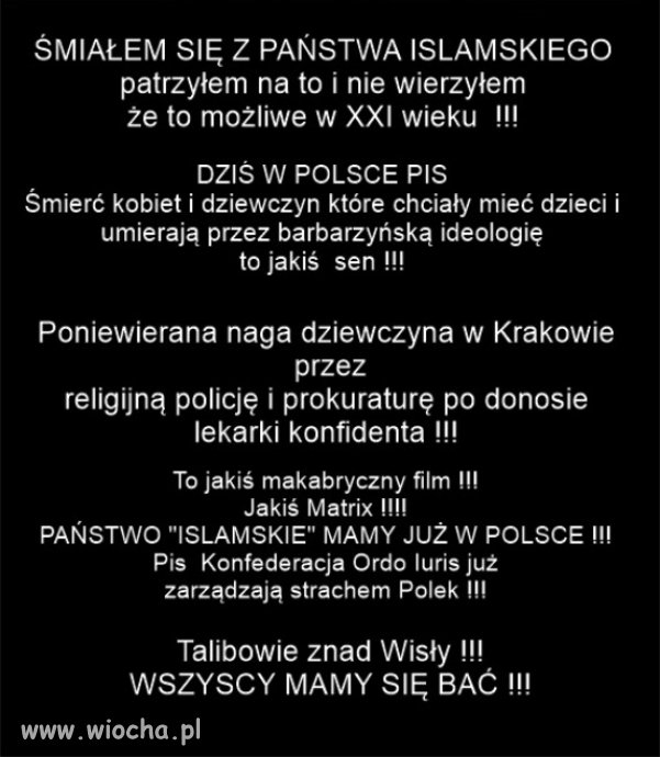 PiS + Konfederacja i Ordo Iuris,  to nic innego jak Talibowie...