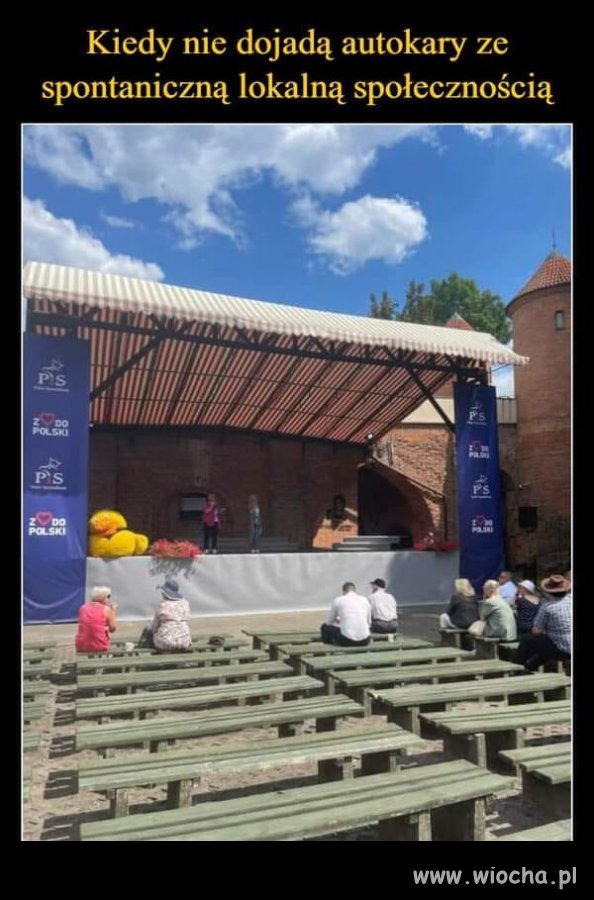 Autokar z publiką się popsuł?
