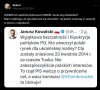 Janusz ostatnio był zajęty walką z wiatrakami i robakami albo pluł ludziom na konferencjach. 