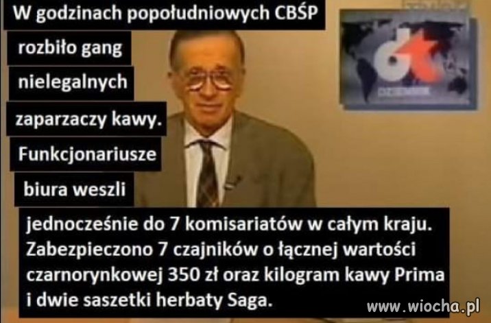 Walka ze zorganizowana grupa zaparzaczy kawy w policji!