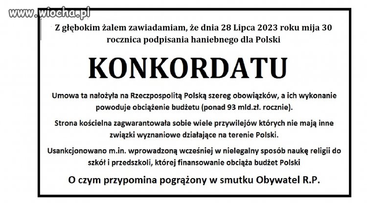 Sami oddaliśmy swoją ojczyznę w szpony obcego państwa.. 