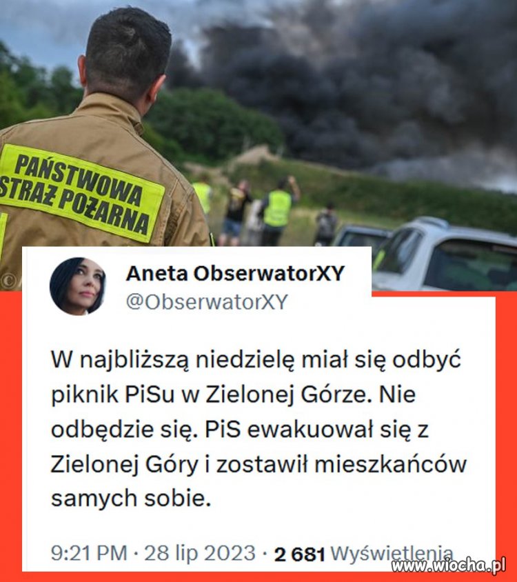 Mam nadzieję, że za trzy miesiące będą się ewakuować z tego kraju