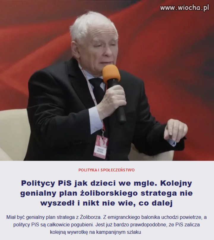 Tak wyglda koniec senilnego prezesa i NADpremiera.