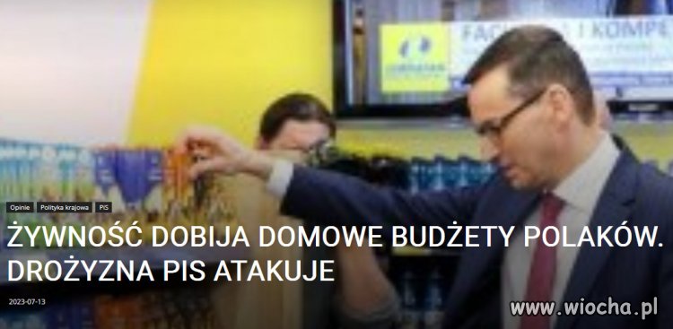 PiS = drożyzna. Po prostu!