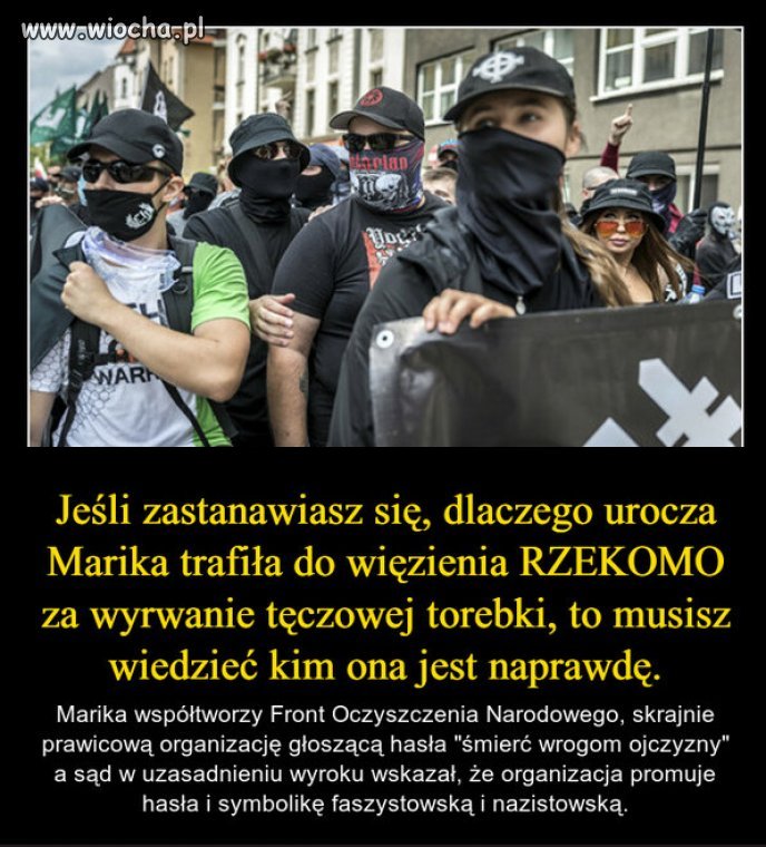 Takie czasy, kiedy neonaziści pod ochrona PiSu...