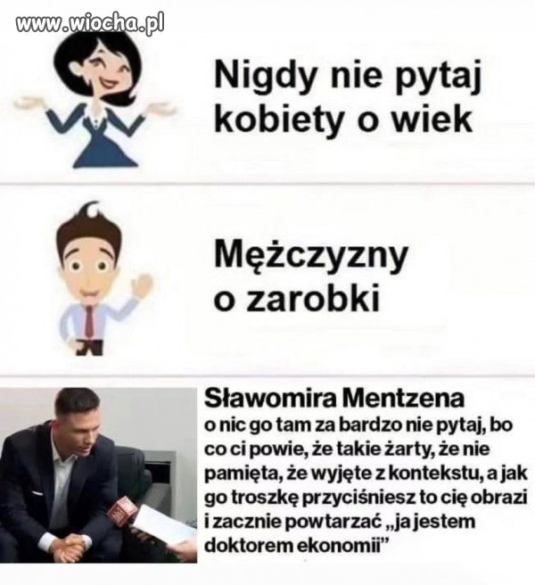 Mencwel - człowiek kompromitacja 