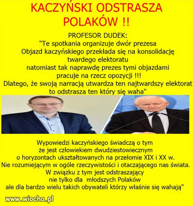 Opozycja dziękuje Kaczyńskiemu...za jego cyrk!