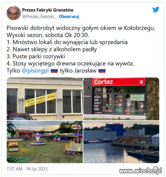 Środek sezonu w Kołobrzegu wygląda tragicznie