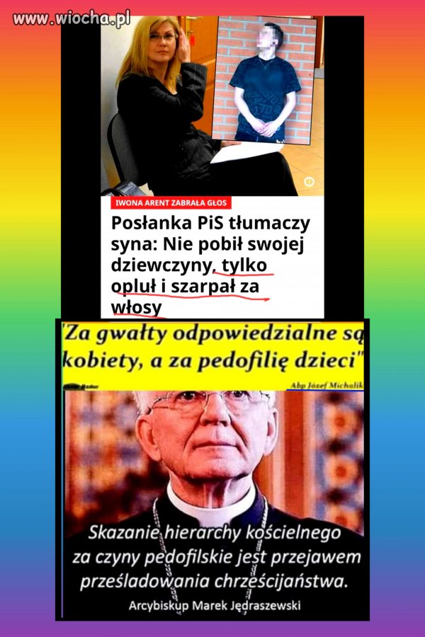 Wychodzi na to,że gdyby ją zgwałcił- to też była by jej wina... Według 
