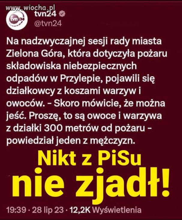 Może nie byli głodni?