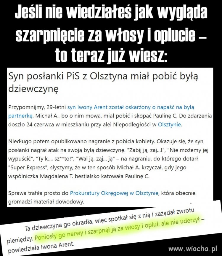 Skandal z synem Arent.