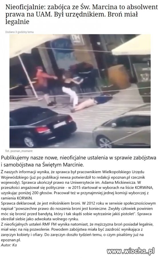 Środek Europy, centrum Poznania, a w biały dzień