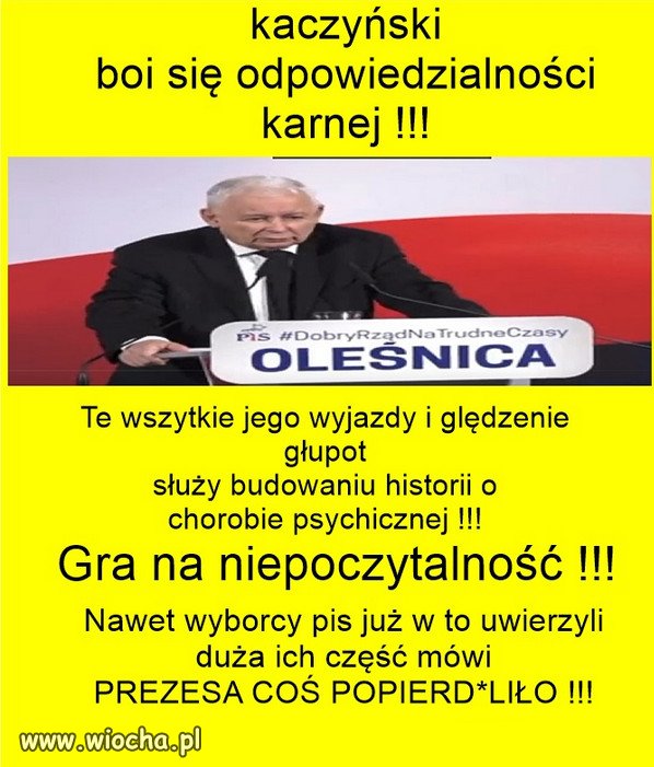 Sędzia skierował prezesa PiS na badania psychiatryczne.