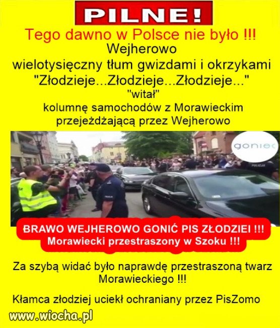 Tak Wejherowo przyjęło premiera Morawieckiego...