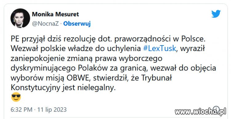 Kolejny cios w pisowską dyktaturę.