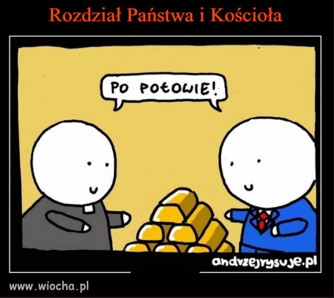 PiS dzieli sie rowno, z Rydzykiem i sekta kosciola