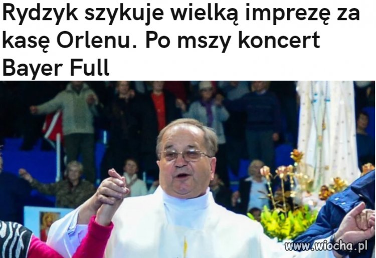 Majteczki w kropeczki u Rydzyka