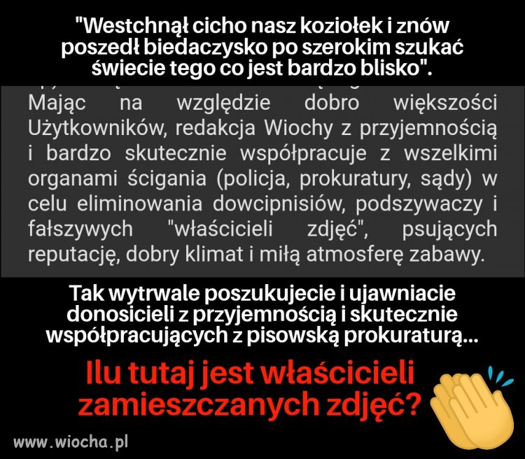 Nie zastanawia? 
