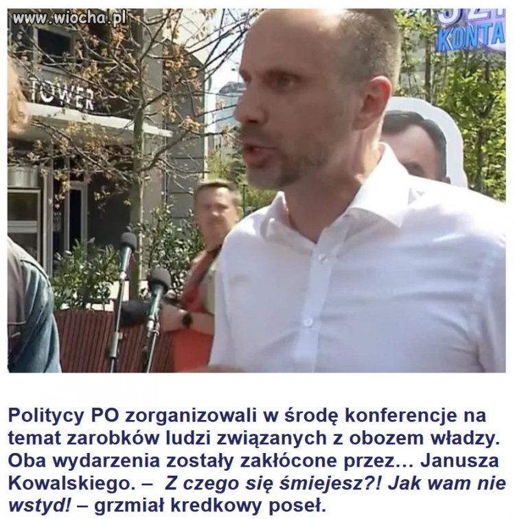 Z desperacji, PiS nasyła wariatów na konferencje PO...