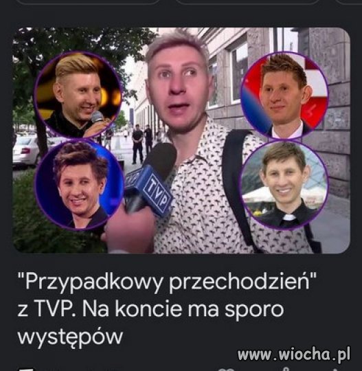 Zawodowy "Przypadkowy przechodzien" propagandy PiS