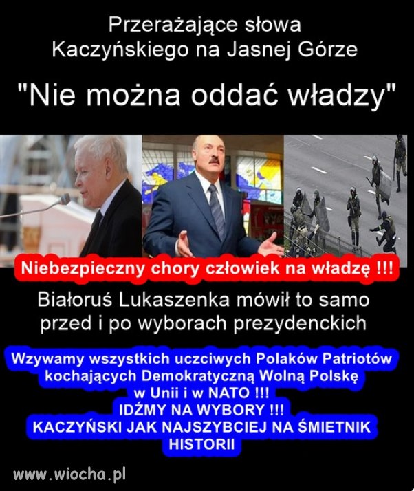 Już nikt nie pyta czy Kaczyński zwariował, bo to fakt!