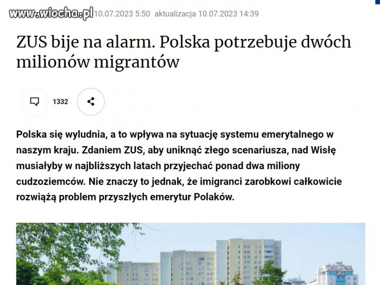 Polska potrzebuje dwóch milionów migrantów