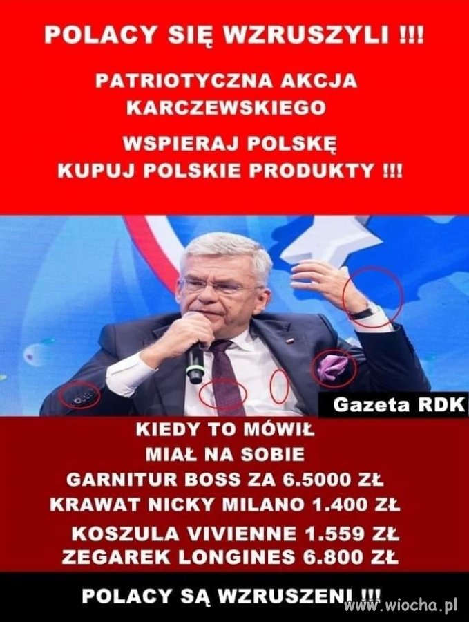 Ale Tusk miał buty za 3,5 tys.
