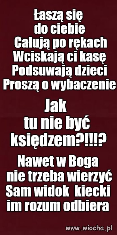 Tylko ta opinia pedofila i złodzieja trochę zawadza