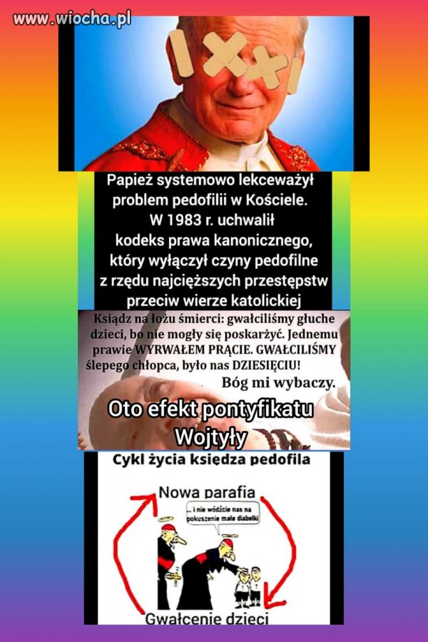 Jeśli bronisz pedofilów, a ja obraziłam twoje uczucia religijne,