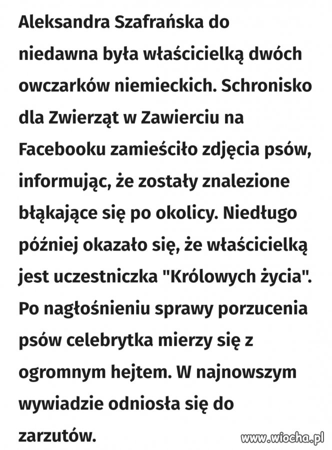 Znudziły się, więc je wyrzuciła patolka