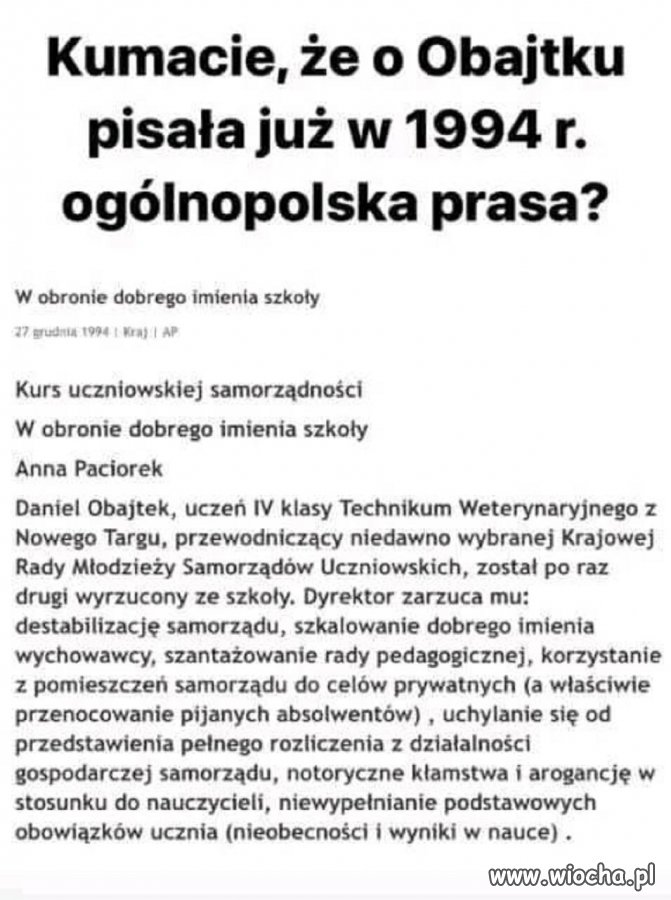 Idealny kandydat na słupa