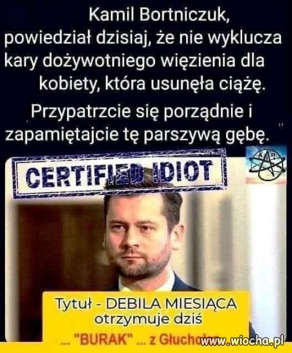 ..i takie coś jest ministrem sportu