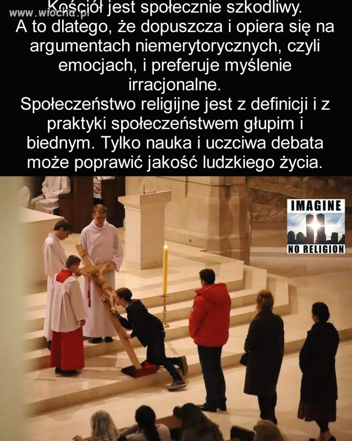 Czy można zabronić komuś, kiedy on sam chce się poniżać... oni nie kłaniają się bogu.  