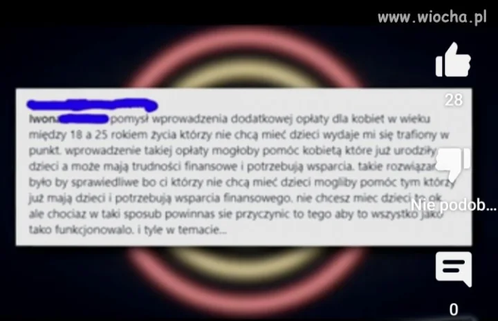 Jak nie masz dzieci to płać bo mnie ssie 