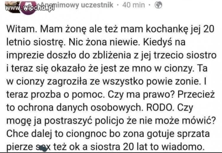 Się chłopina ustawił 