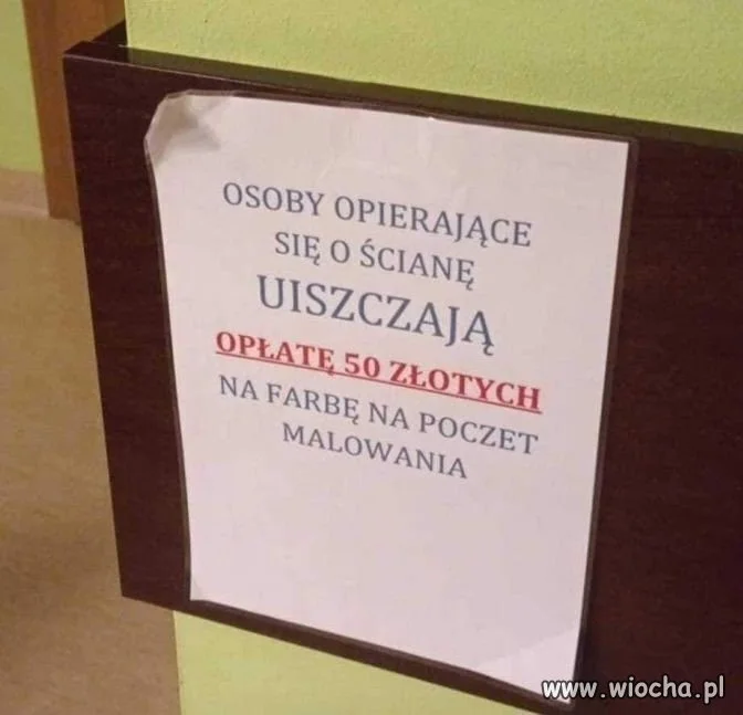 Nie ma nic za darmo