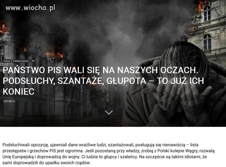 Glupota nie poplaca i czas nazywac PiS po imieniu!