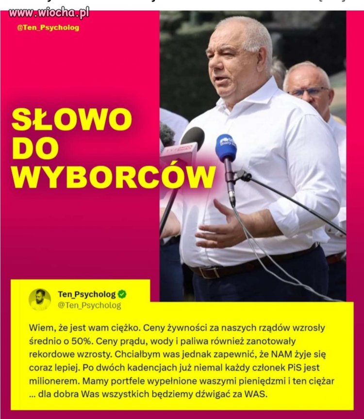 Widać że jemu jest dobrze