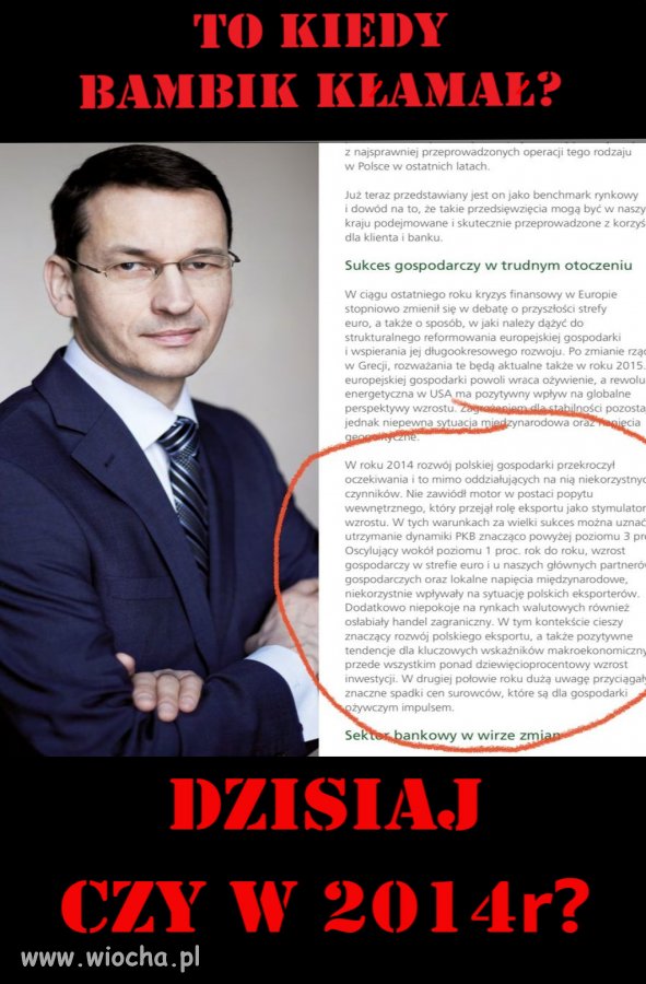 To kiedy bambik kłamał?