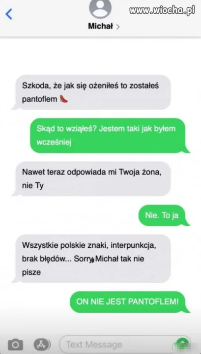 "Nie jest pantoflem"
